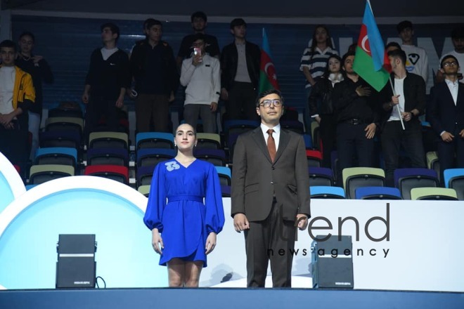 Baku hosts opening ceremony of FIG  Rhythmic Gymnastics World Cup  in Baku Azerbaijan Baku april 19  2024 